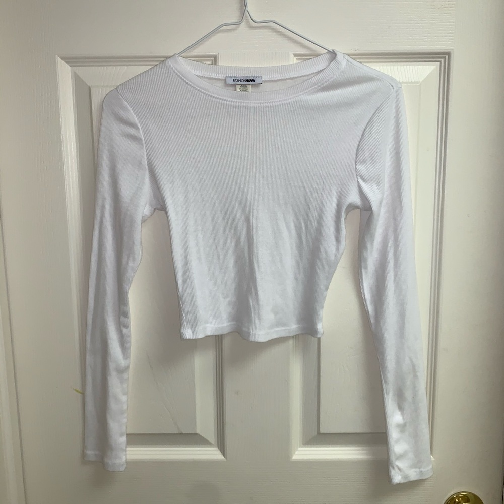 Fashion Nova Longsleeve Crop Top